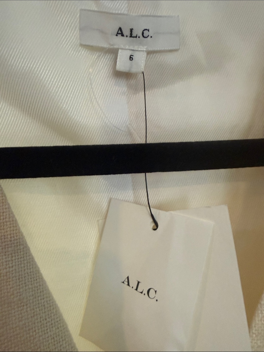 ALC Vest Linen Blend Size 6 NWT - Picture 2 of 4